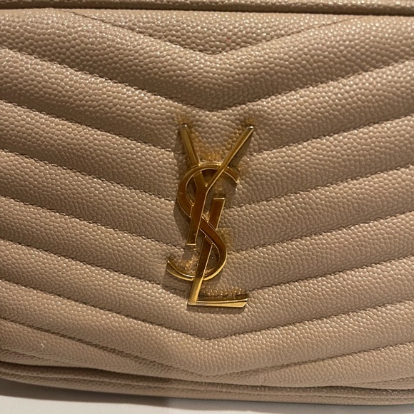 Yves Saint Laurent Beige Quilted Crossbody Bag - Picture 10 of 12